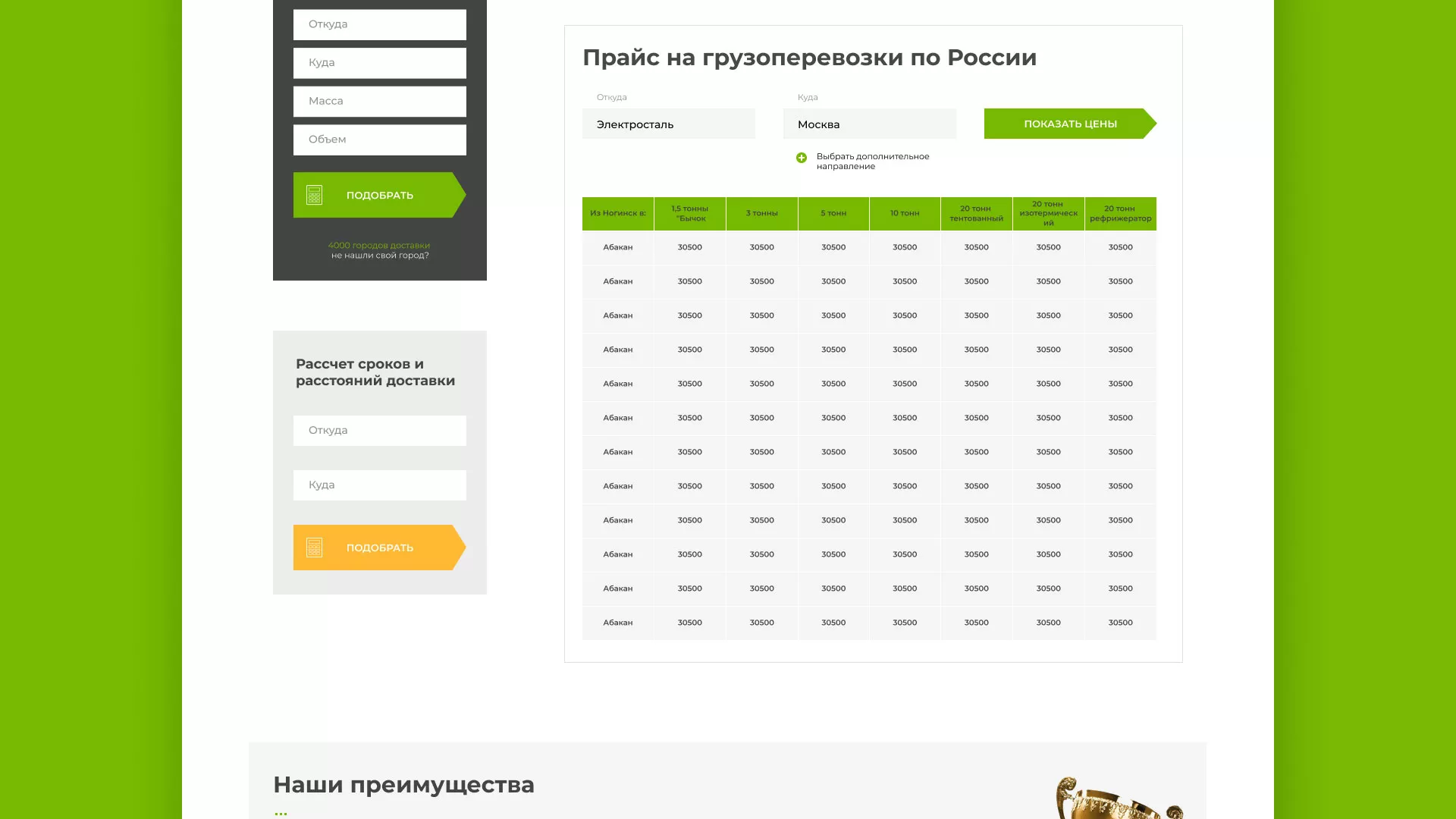 Разработка логотипа и сайта компании «Инком-Логистика» в Назарово