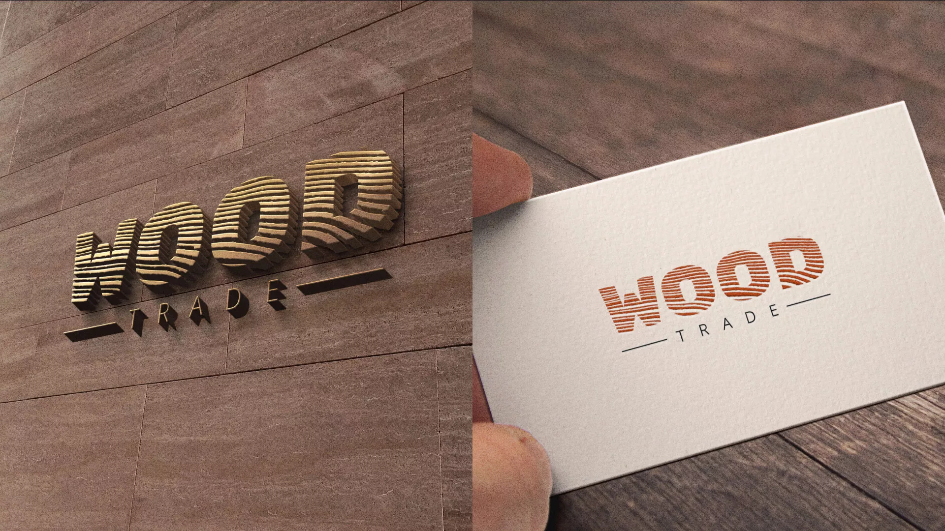 Разработка логотипа для компании «Wood Trade» в Назарово