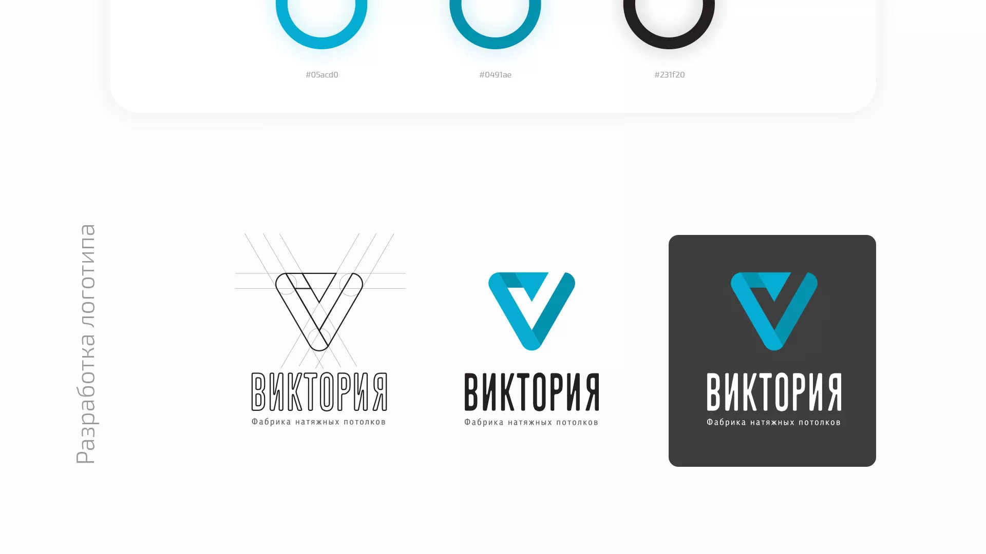 Разработка фирменного стиля компании по продаже и установке натяжных потолков в Назарово