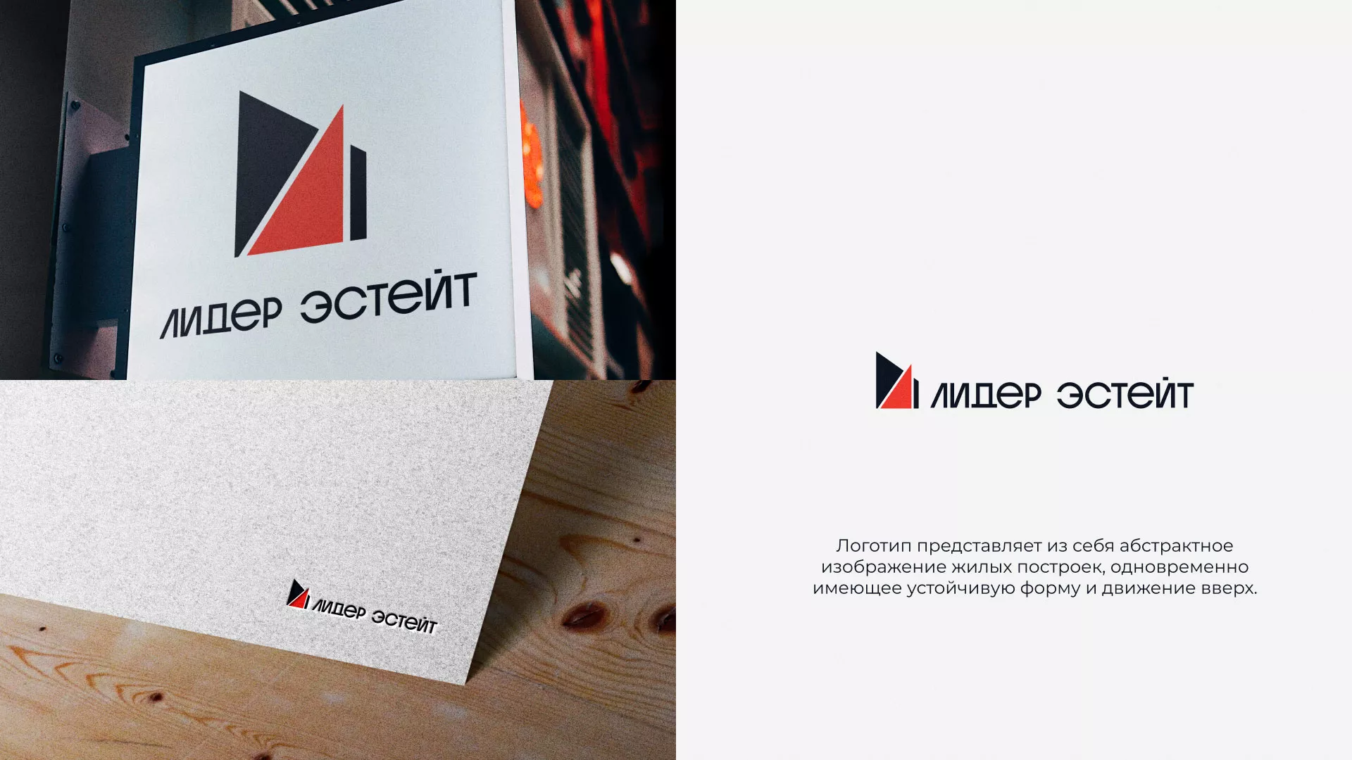 Сделали логотип для агентства недвижимости «Лидер Эстейт» в Назарово